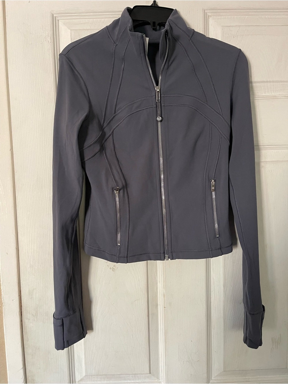 lululemon athletica Slate Gray Full-Zip Athletic Jacket